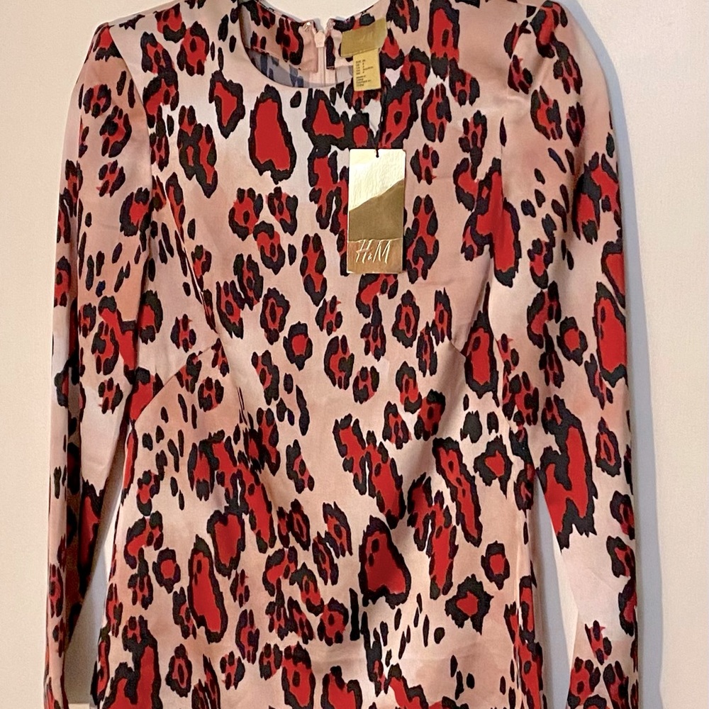 Bold print mini dress